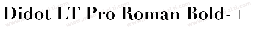 Didot LT Pro Roman Bold字体转换